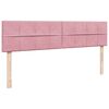 vidaXL Estructura de cama otomana colchones terciopelo rosa 200x200cm