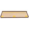 vidaXL Alfombrillas de escalera autoadhesivas 5 uds marr&oacute;n 65x21x4 cm