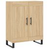 vidaXL Aparador alto madera contrachapada color roble 69,5x34x180 cm