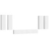 vidaXL Set de muebles para TV 6 piezas madera contrachapada blanco