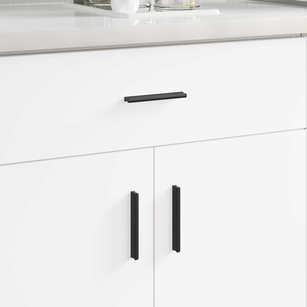 vidaXL Mango 973 pcs Negro 106 x 7,4 x 15,5 mm Aluminio