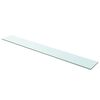 vidaXL Panel de estante vidrio claro 110x15 cm