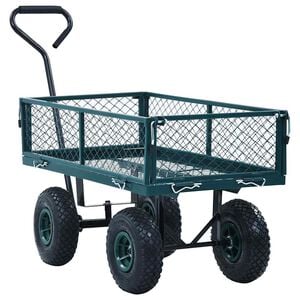 vidaXL Carrito de mano de jard&iacute;n verde 250 kg