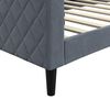 vidaXL Sof&aacute; cama terciopelo gris oscuro 90x190 cm