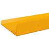 vidaXL Estante flotante 2 pcs Amarillo Mostaza 30 x 9 x 2,5 cm Acero