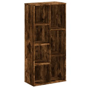vidaXL Estanter&iacute;a de madera de ingenier&iacute;a roble ahumado 50x25x105 cm