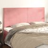vidaXL Cabecero de cama rosa 180x5x118/128 cm Terciopelo