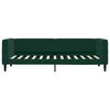vidaXL Sof&aacute; cama nido terciopelo verde oscuro 80x200 cm