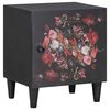 vidaXL Cabinet de noche con puerta Negro 40 x 33 x 46 cm