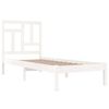 vidaXL Estructura de cama sin colchón madera de pino blanca 90x200 cm