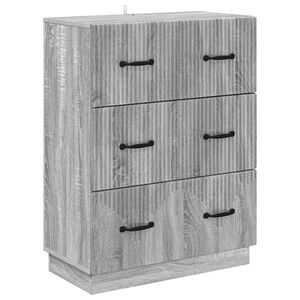 vidaXL Cajonera Gris Sonoma 66 x 34,5 x 87 cm Madera de Ingenier&iacute;a