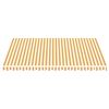 vidaXL Tela de repuesto para toldo amarillo y blanco 4,5x3,5 m