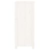 vidaXL Aparador de madera maciza de pino blanco 70x35x80 cm