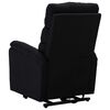 vidaXL Sillón elevable tela negro