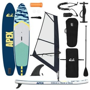vidaXL Tabla SUP Inflable con Vela APEX 330 x 76 x 15 cm Azul para