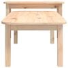 vidaXL Juego de mesas de centro 2 piezas madera maciza de pino