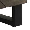 vidaXL Aparador negro 60x33x75 cm madera maciza mango