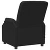 vidaXL Sill&oacute;n de masaje elevable de piel de ante artificial negro