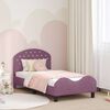 vidaXL Cama para niños con cabecero Morado 80 x 160 cm Terciopelo