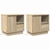 vidaXL Armario de Noche 2 uds. Roble Sonoma 50 x 34,5 x 50 cm.