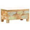 vidaXL Banco de almacenamiento de madera reciclada maciza 80x40x40 cm
