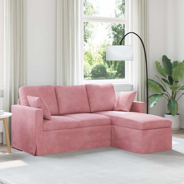 vidaXL Sof&aacute; Rosa Dimensiones generales: 178 x 134 x 80 cm (An x P x A)