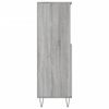 vidaXL Aparador alto de madera contrachapada gris Sonoma 60x36x110 cm