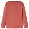 Camiseta infantil de manga larga color henna 128