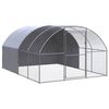 vidaXL Gallinero de exterior de acero galvanizado 3x4x2 m