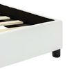 vidaXL Estructura de cama de cuero sintético blanco 180x200 cm