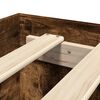 vidaXL Estructura cama sin colch&oacute;n madera roble ahumado 75x190 cm