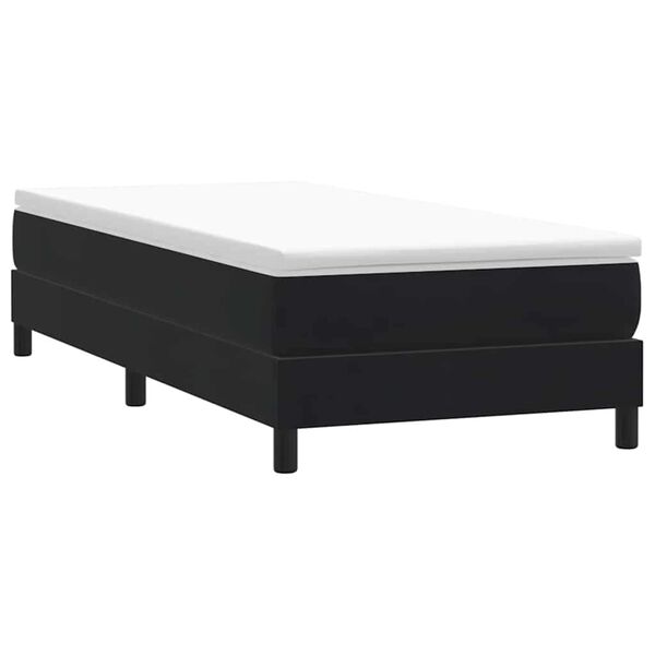 vidaXL Cama box spring sin colch&oacute;n negro terciopelo 100x220 cm