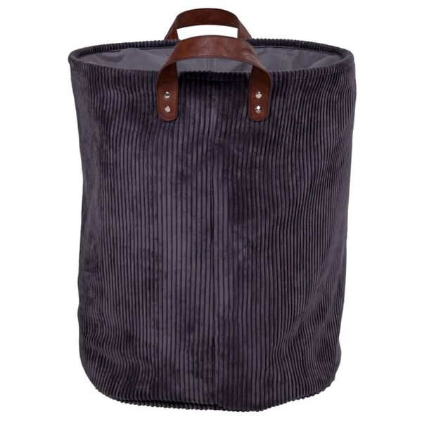 House Nordic Cesta de la ropa sucia Nora gris corduroy