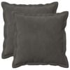 vidaXL Coj&iacute;n con almohada HOUTEN 2 uds. Gris oscuro Terciopelo