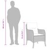vidaXL Set comedor de jard&iacute;n 5 pzas con cojines rat&aacute;n sint&eacute;tico beige