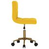 vidaXL Sillas de comedor giratorias 6 uds terciopelo amarillo mostaza