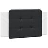 vidaXL Cabecero de cama acolchado Zadar cuero sint&eacute;tico negro blanco 100 cm