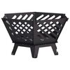 vidaXL Hoguera Negro 60 x 53 x 30 cm Acero