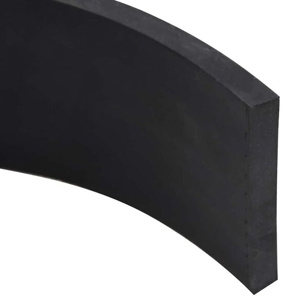 vidaXL Borde de goma para quitanieves negro 150x8x1 cm