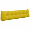 vidaXL Coj&iacute;n de Espalda Amarillo 180 x 24 x 50 cm Terciopelo