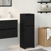 vidaXL Gabinete de Ba&ntilde;o con caj&oacute;n Roble Negro 30 x 30 x 95 cm