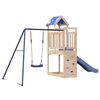 vidaXL Parque infantil de exterior de madera maciza de pino