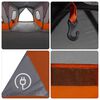 vidaXL Tienda con techo Gris y naranja 680 x 510 x 210 cm