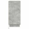 vidaXL Aparador LED con estante Gris Concreto 71 x 34,5 x 75 cm