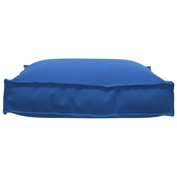 vidaXL Coj&iacute;n de pal&eacute; para asiento Azul real 70 x 70 x 12 cm