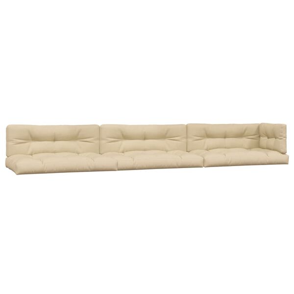 vidaXL Set de sofás de palets de jardín y cojines 6 pzas madera acacia