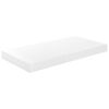vidaXL Estante flotante de pared 2 uds MDF blanco brillo 50x23x3,8 cm