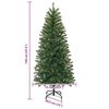 vidaXL &Aacute;rbol de Navidad artificial Verde 120 cm PVC, PE y acero