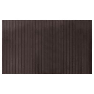 vidaXL Alfombra rectangular bamb&uacute; marr&oacute;n oscuro 60x100 cm