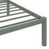 vidaXL Estructura de cama sin colch&oacute;n metal gris 90x200 cm